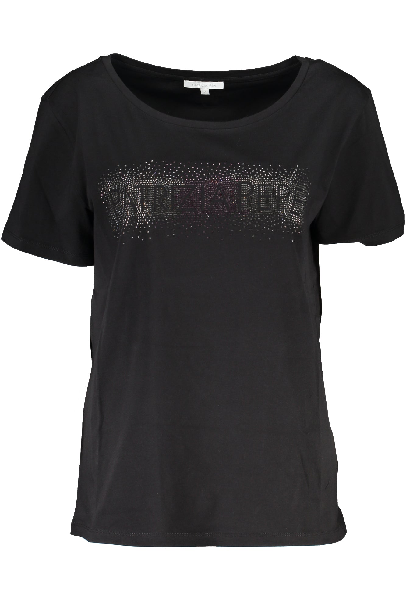 PATRIZIA PEPE DAMEN KURZARM T-SHIRT SCHWARZ Schwarz XS 8051523688741
