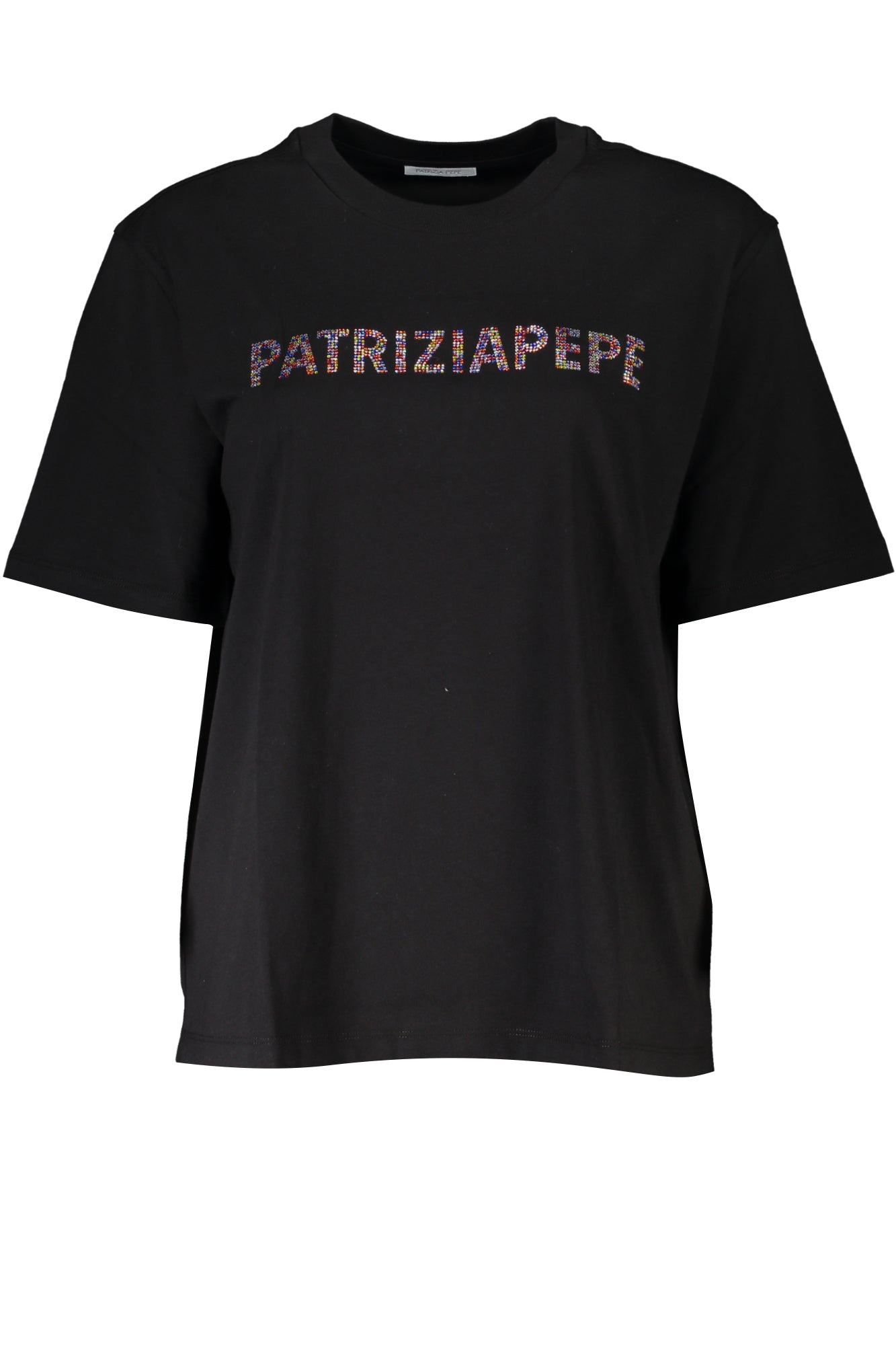 PATRIZIA PEPE DAMEN KURZARM T-SHIRT SCHWARZ Schwarz XS 8051523920902