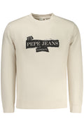 PEPE JEANS HERREN-SWEATSHIRT, BEIGE, MIT REISSVERSCHLUSS Beige S 8447166908504