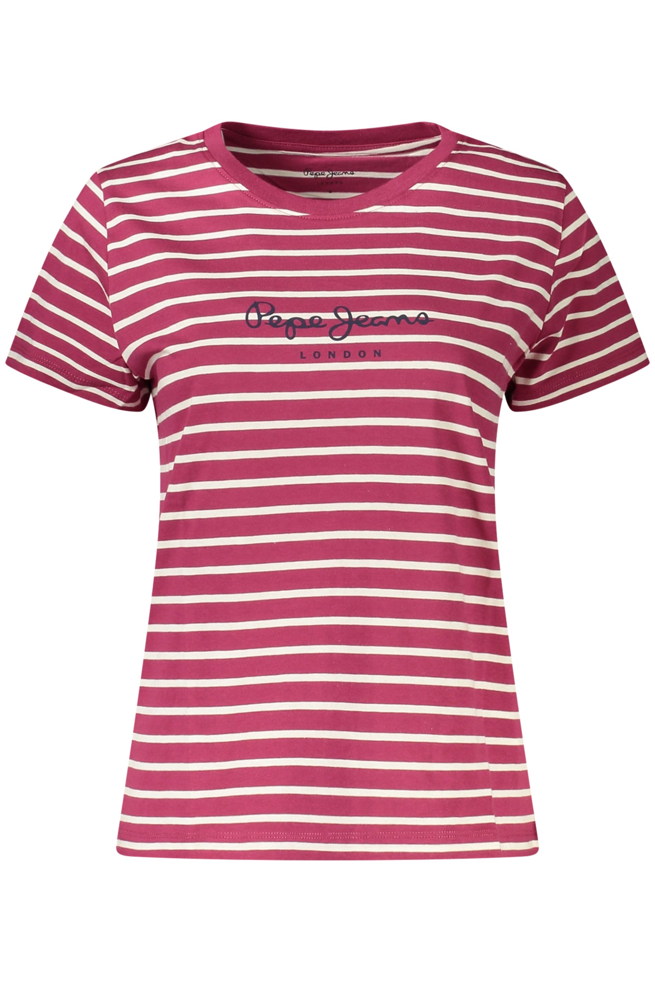 PEPE JEANS DAMEN LILA KURZARM-T-SHIRT Violett XL 8447166980944