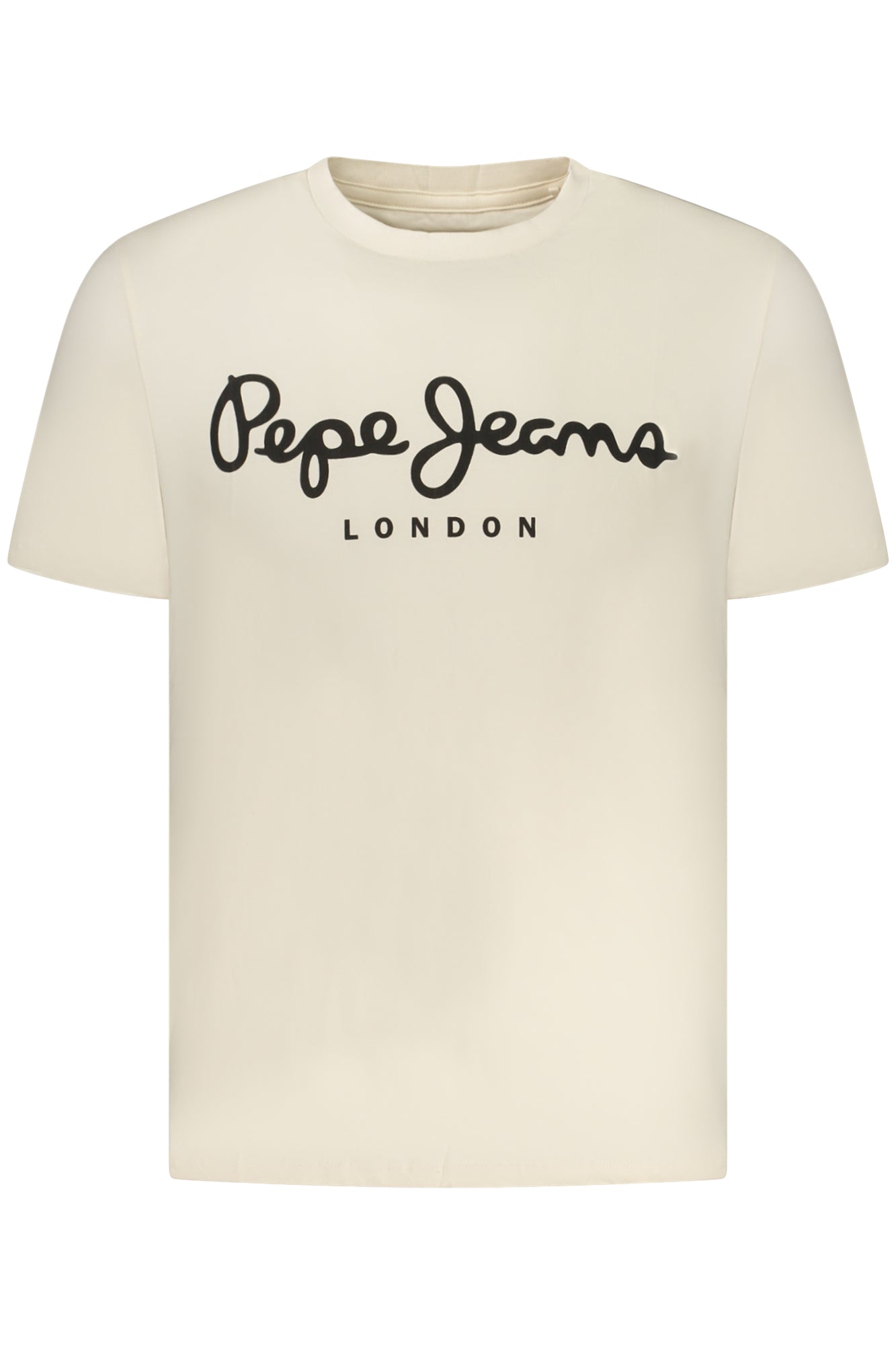 PEPE JEANS Herren-T-Shirt mit kurzen Ärmeln, Beige Beige S 8447166874304