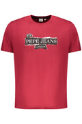 PEPE JEANS Herren-T-Shirt mit kurzen Ärmeln, Rot Rot S 8447166861229