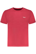 PEPE JEANS Herren-T-Shirt mit kurzen Ärmeln, Rot Rot S 8447166875028