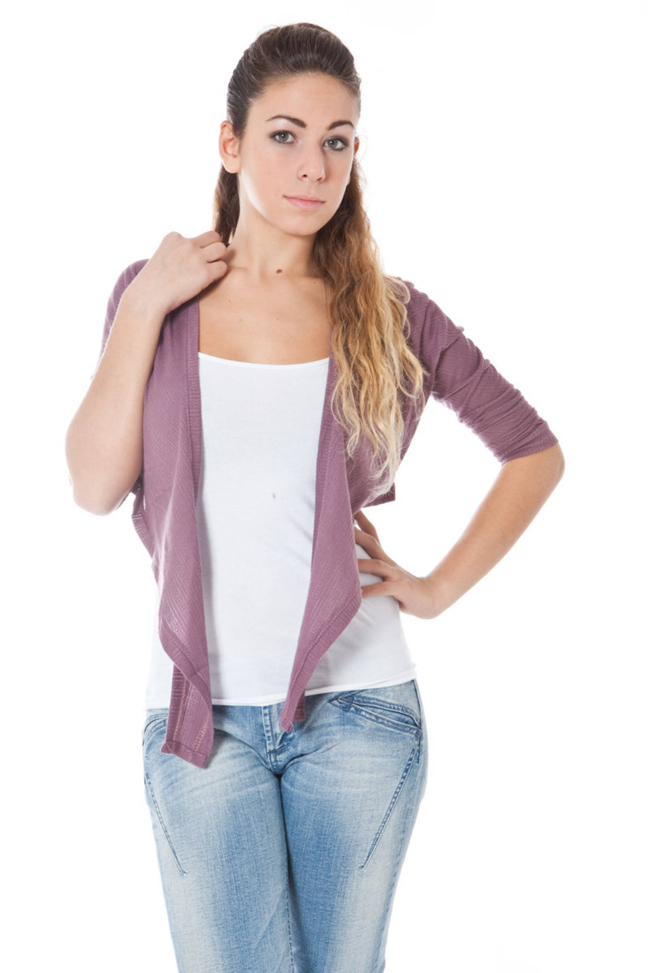 PHARD SHRUG LANGE HÜLSEN ROSA FRAU Rosa S 7438632272237