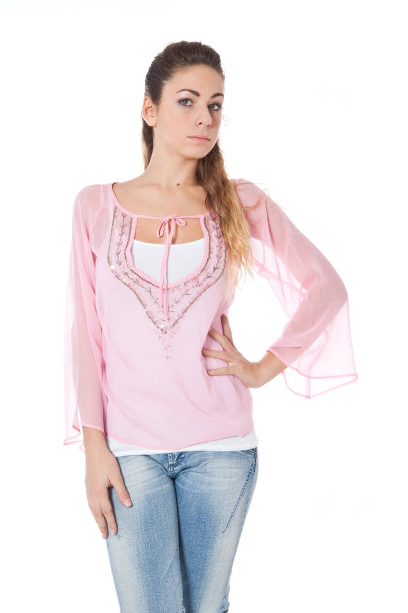 PHARD LANGARM T-SHIRT DAMEN ROSA Rosa S 7438632272862