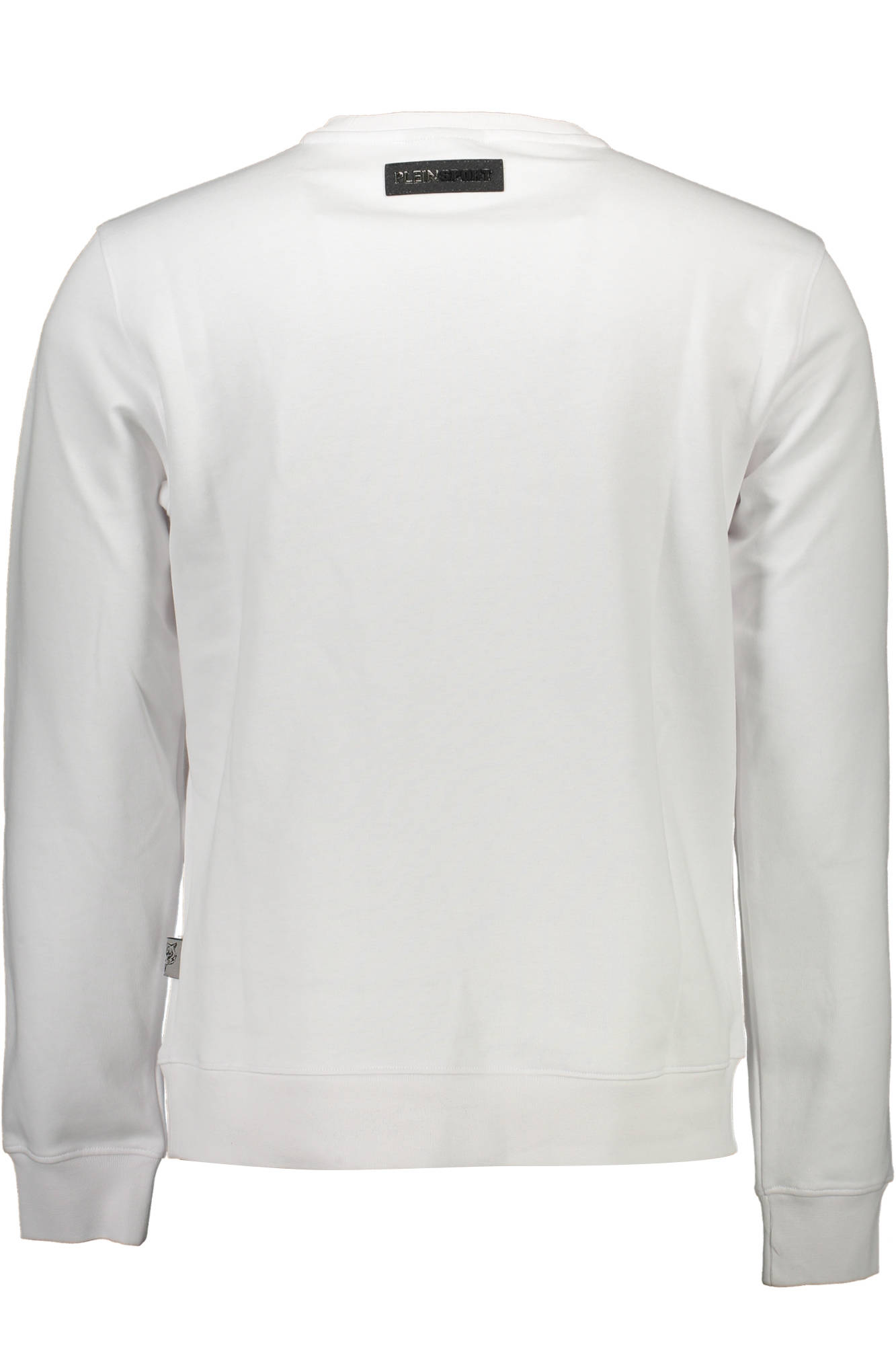 PLEIN SPORT MEN'S SWEATSHIRT WITH ZIP WHITE