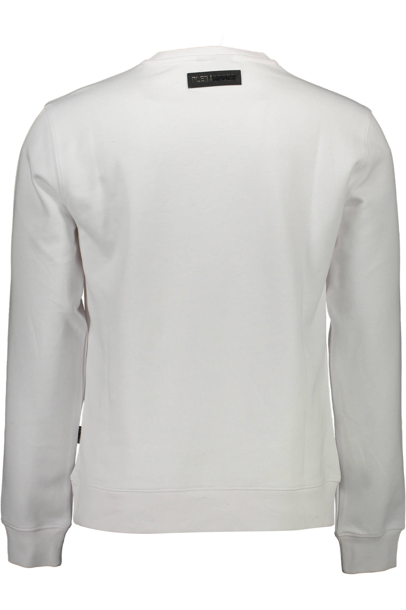 PLEIN SPORT MEN'S SWEATSHIRT WITH ZIP WHITE