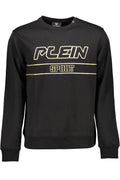 PLEIN SPORT HERREN SCHWARZES SWEATSHIRT MIT ZIP Schwarz S 8059024009638