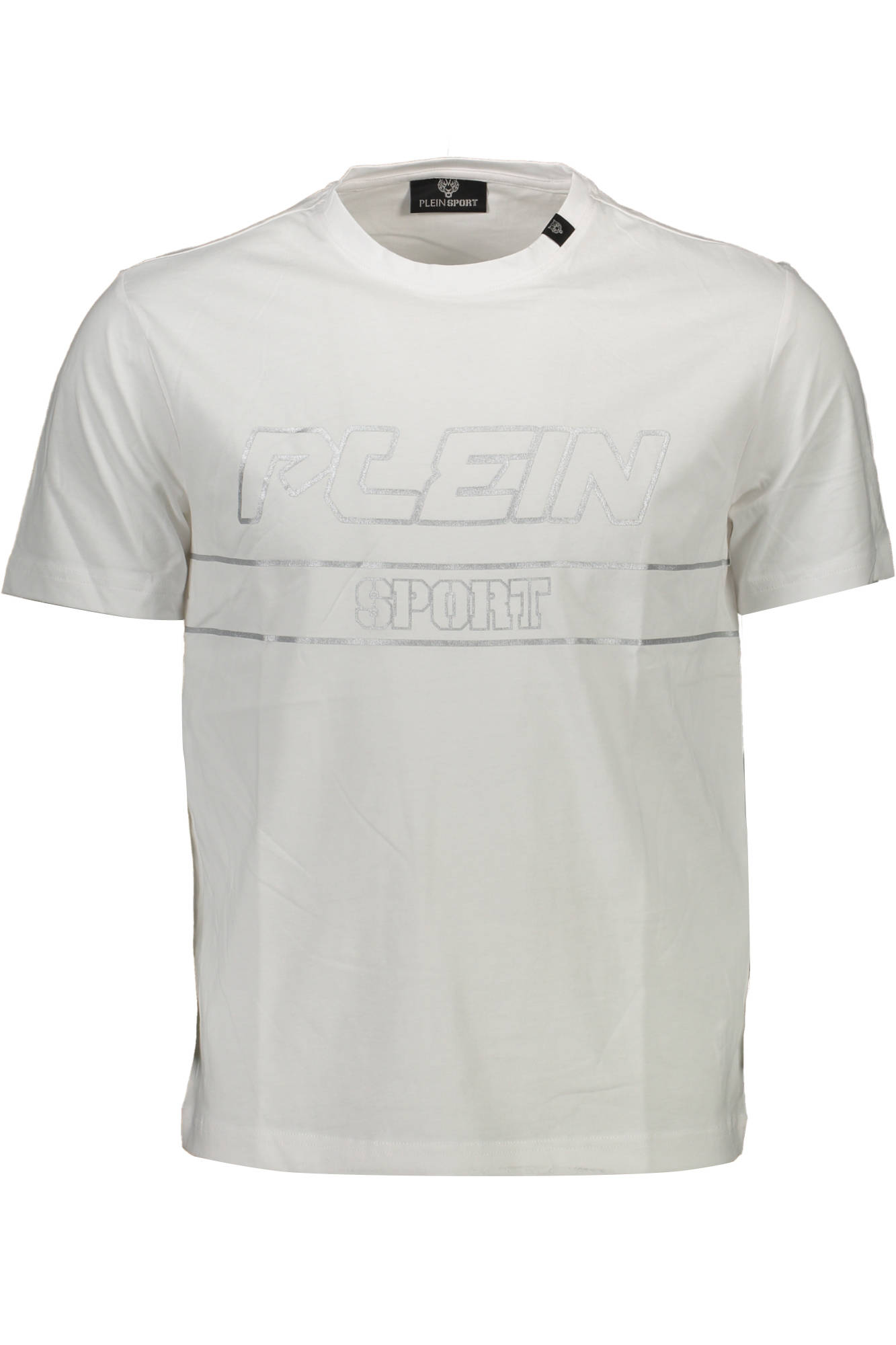 PLEIN SPORT WEISSES KURZARM-T-SHIRT FÜR HERREN Weiß S 8059024014298