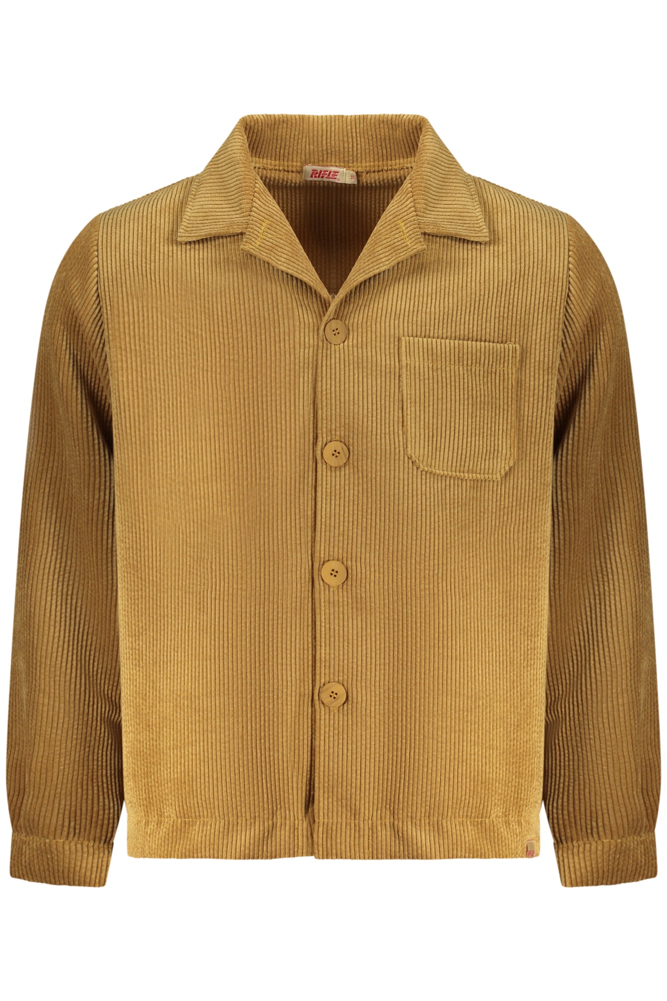 Herren-Langarmhemd mit Gewehrmotiv, braun Braun M 8100032424200