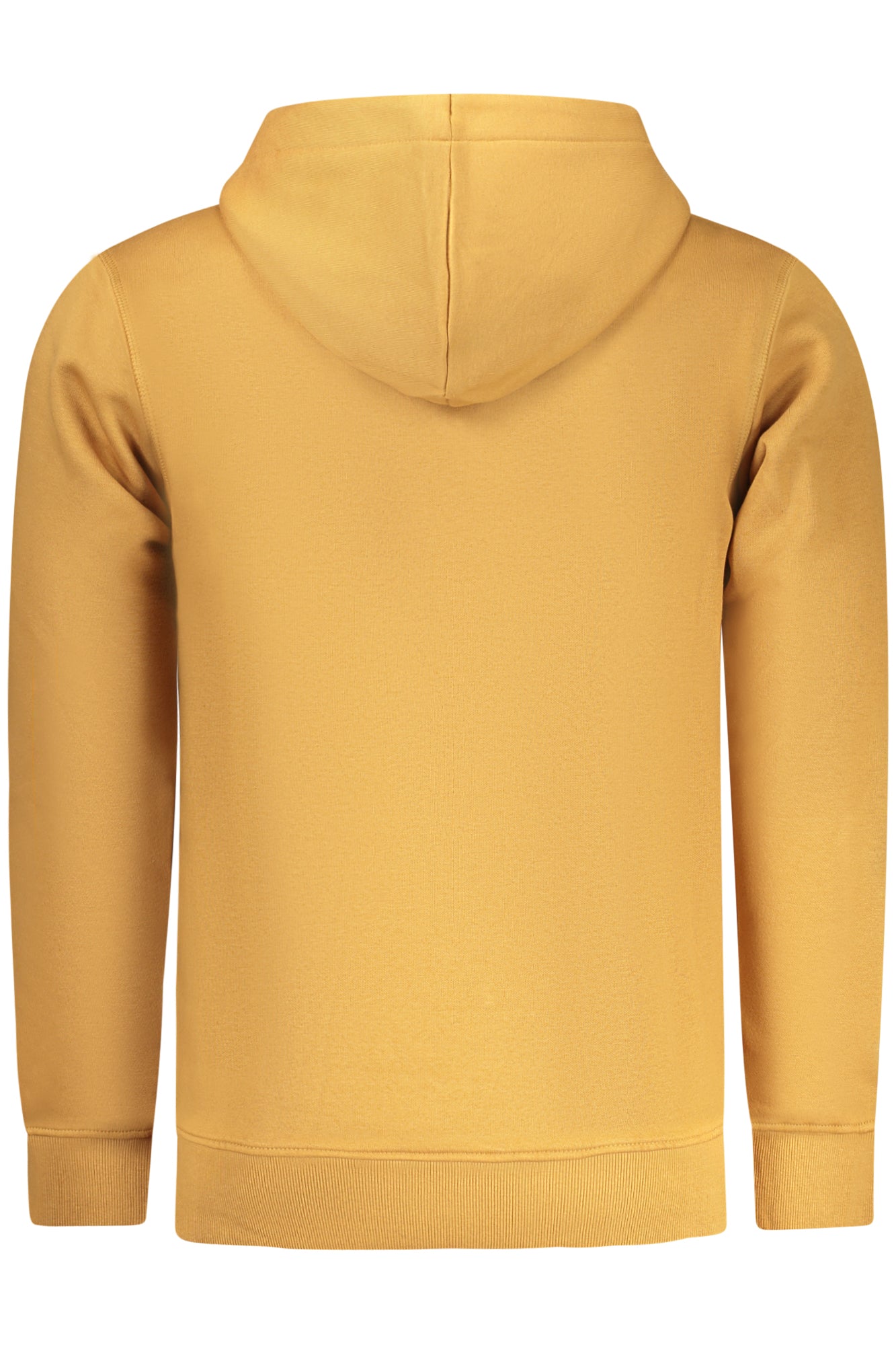 Men's rifled sweatshirt with zipper, brown width