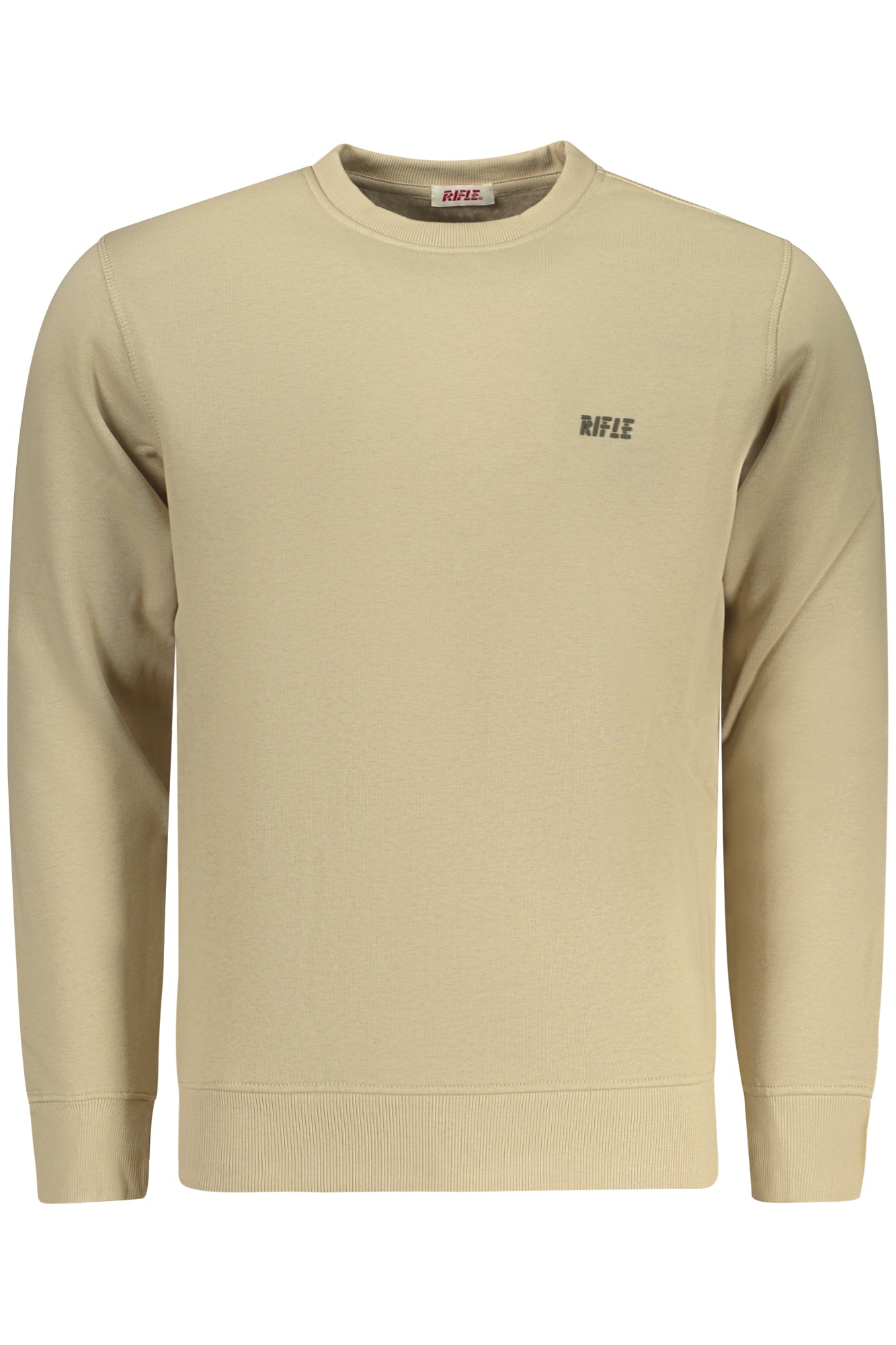 RIFLE Herren-Sweatshirt mit Reißverschluss, beige Beige M 8100032226156