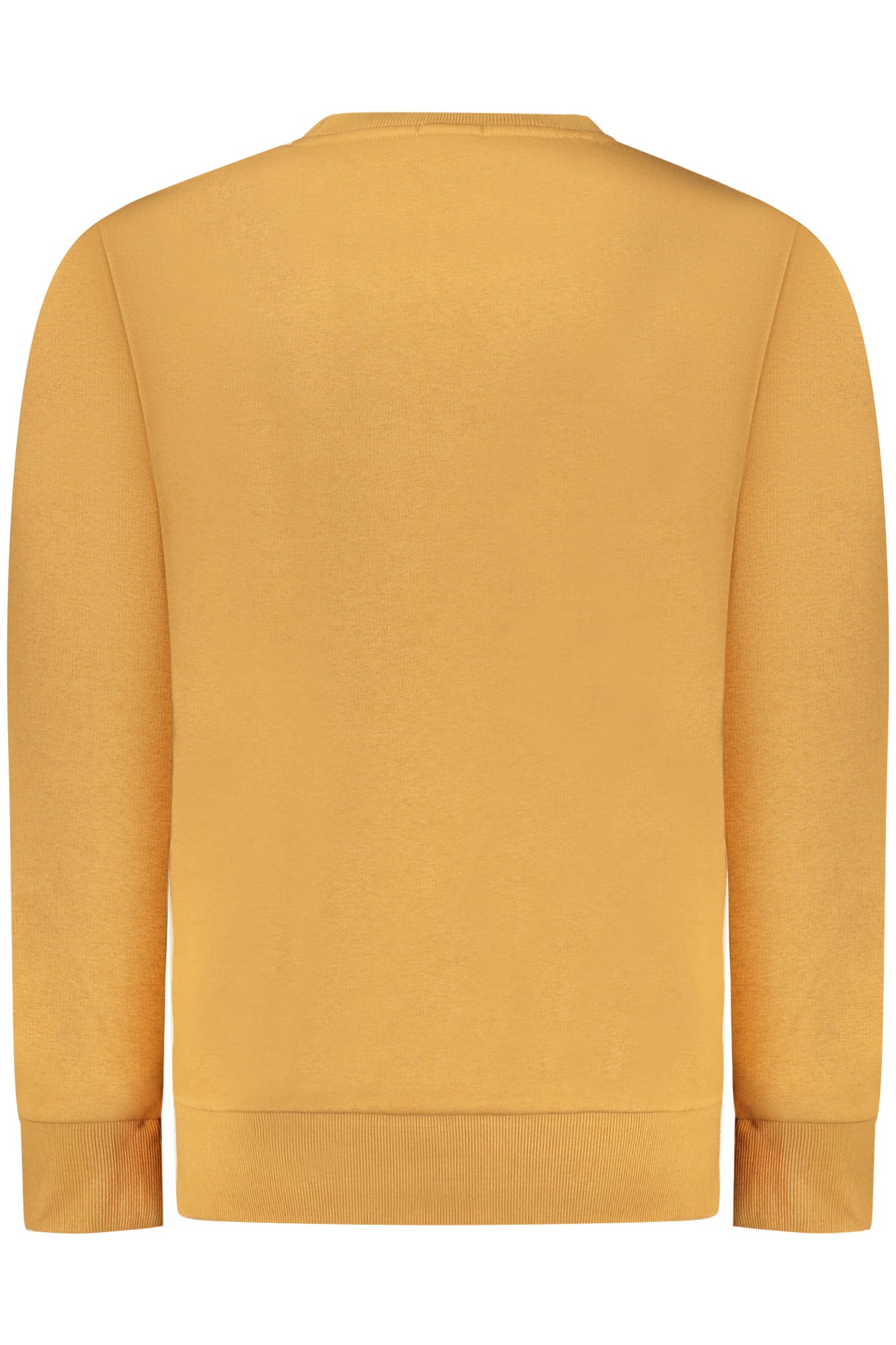 Men's rifled sweatshirt with zipper, brown