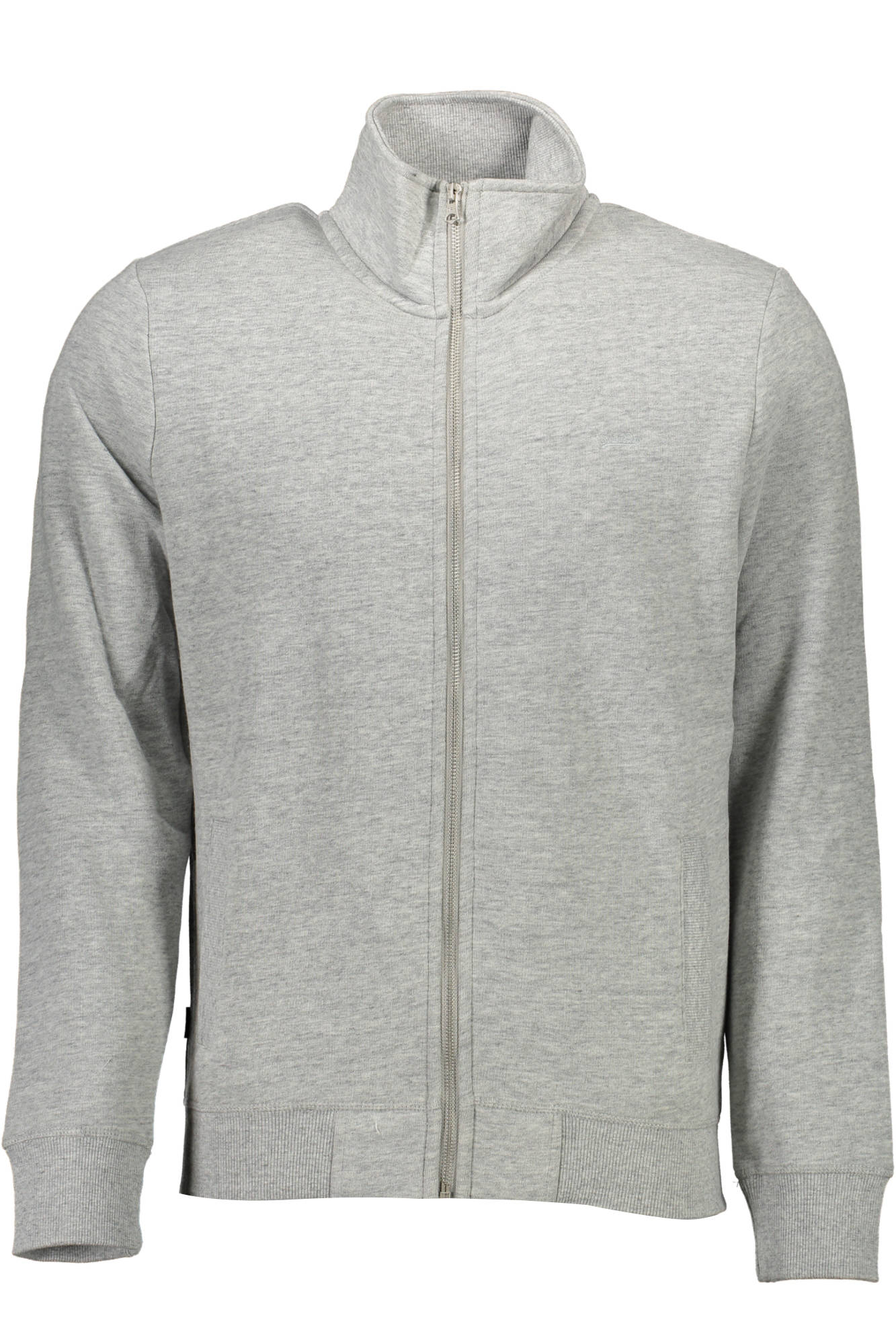 SUPERDRY HERREN-SWEATSHIRT MIT ZIP-UP-DETAILS GRAU Grau 2XL 5057847384140