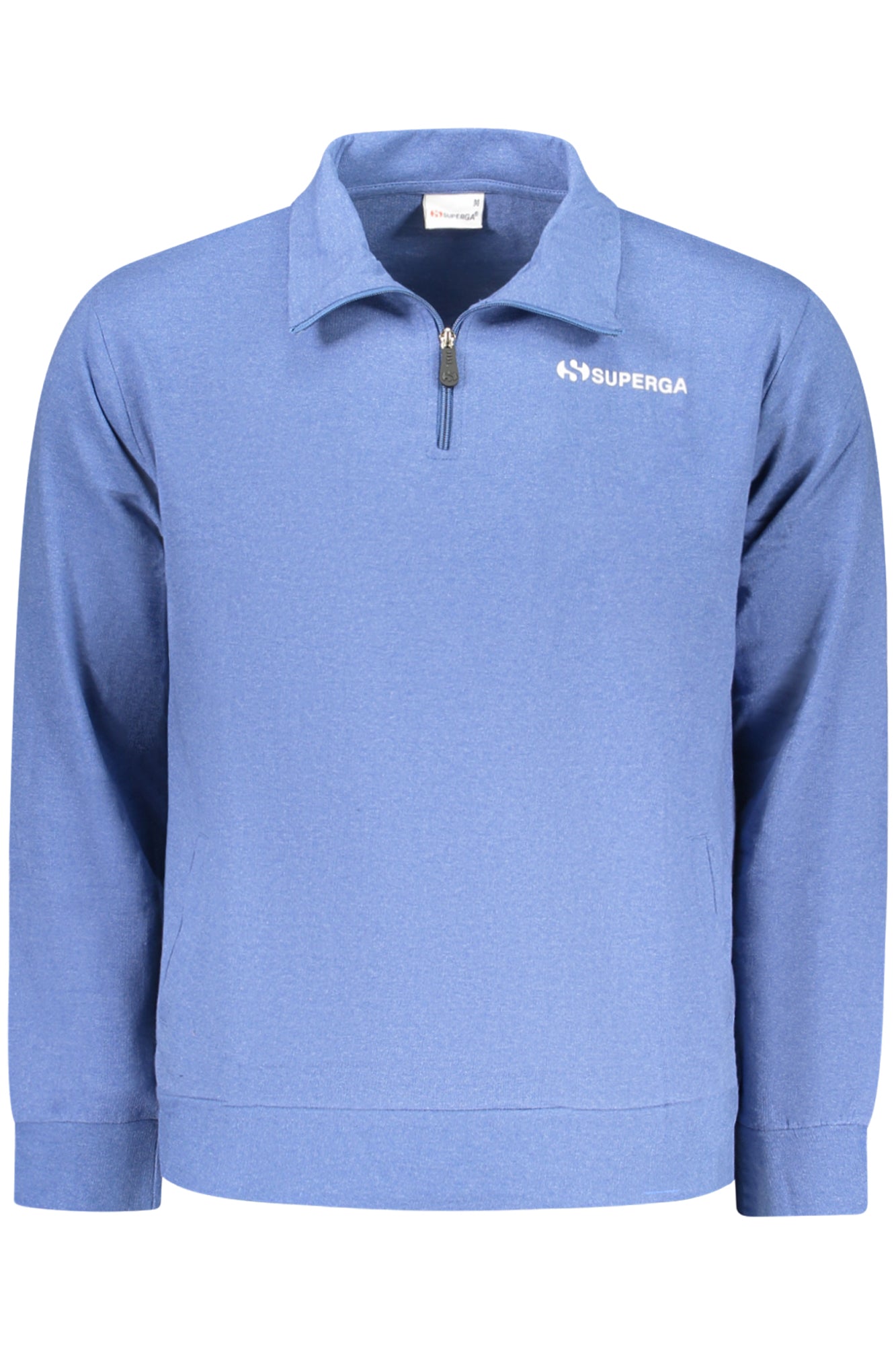 SUPERGA Herren-Sweatshirt mit Reißverschluss, blau Blau M 8059494741205