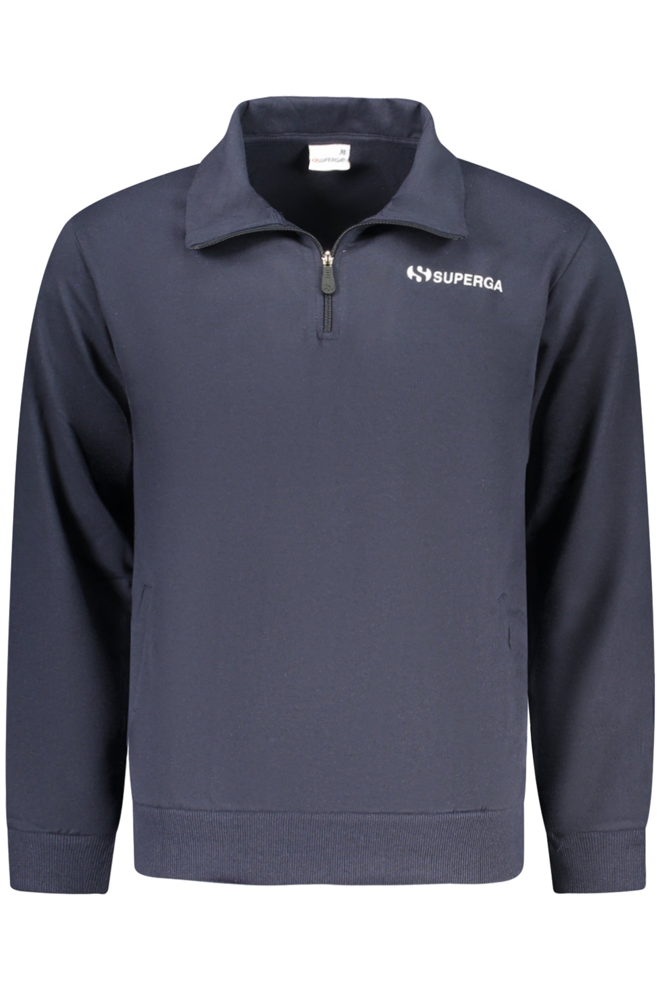 SUPERGA HERREN-SWEATSHIRT MIT REISSVERSCHLUSS, BLAU Blau 2XL 8059494741137