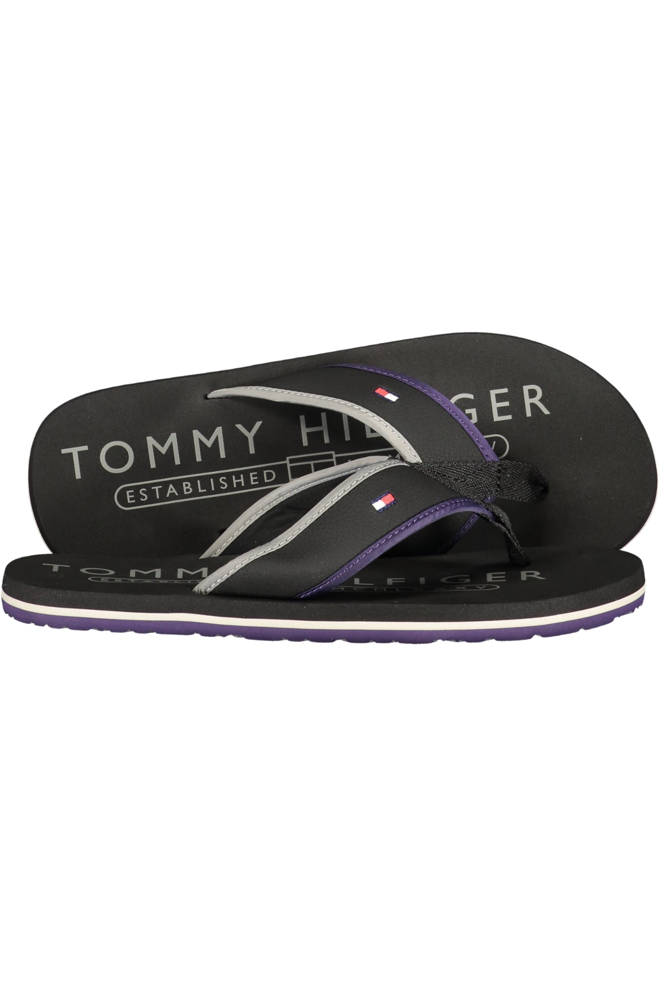 SCHWARZE HERREN-HAUSSCHUHE VON TOMMY HILFIGER Schwarz 40 8721221830383