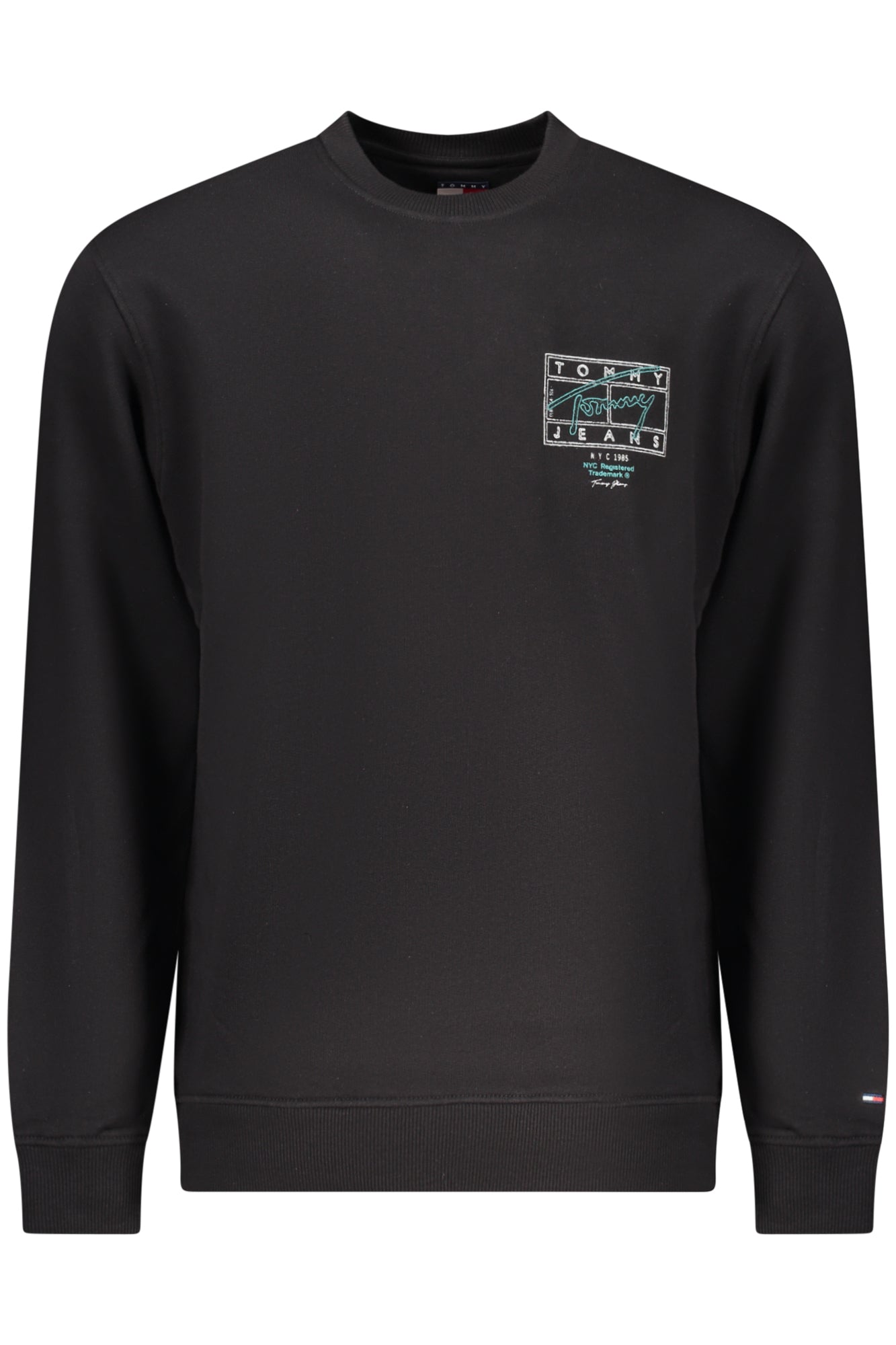TOMMY HILFIGER Herren-Sweatshirt mit Reißverschluss, schwarz Schwarz S 8721221950678