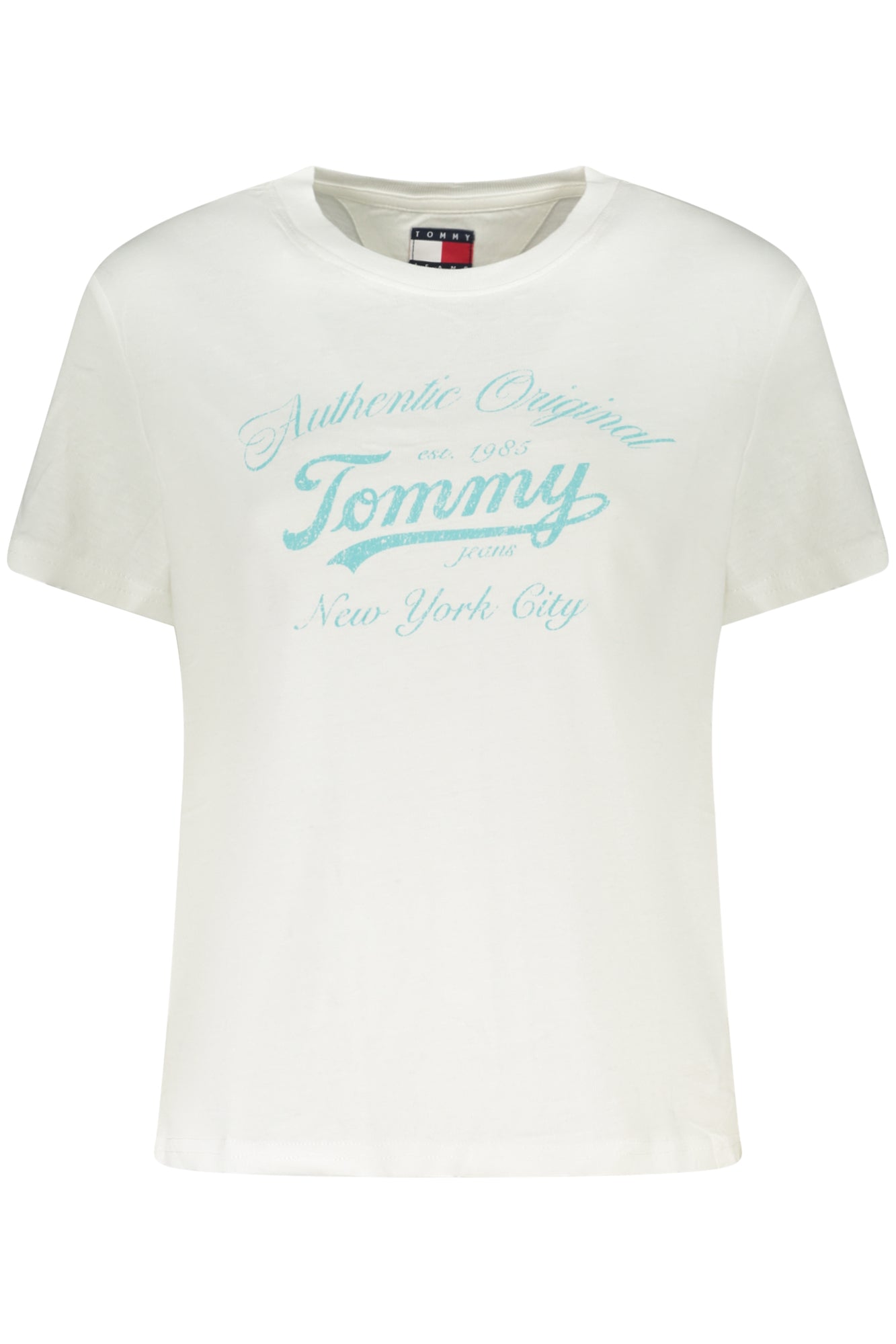 TOMMY HILFIGER DAMEN KURZARM T-SHIRT WEISS Weiß S 8721185140429