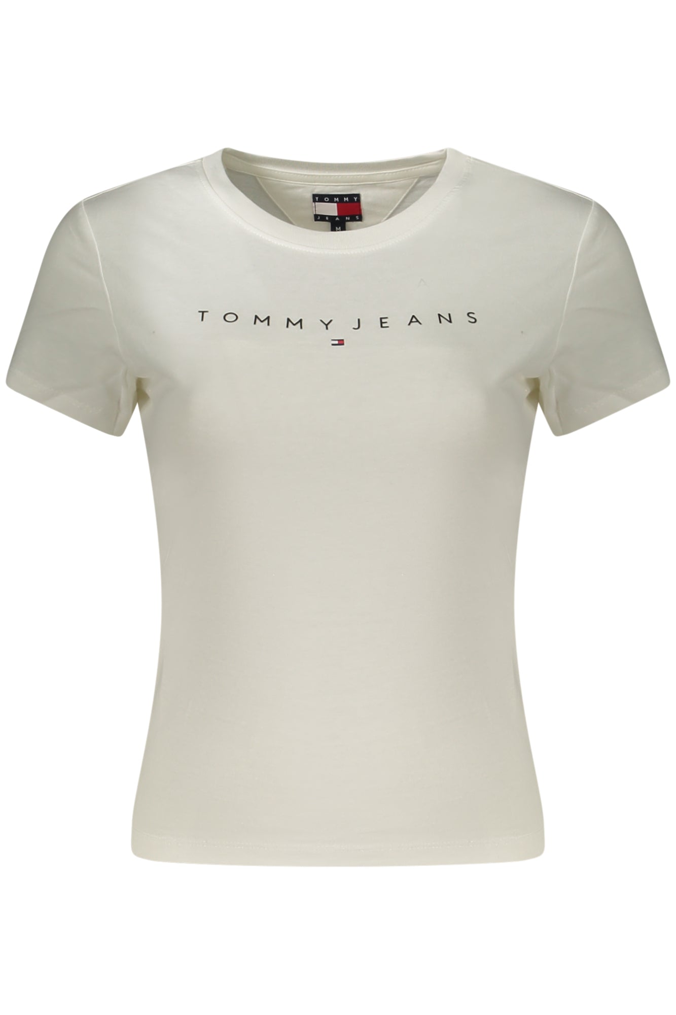TOMMY HILFIGER DAMEN-T-SHIRT MIT KURZEN ÄRMELN, WEISS Weiß L 8721337036792