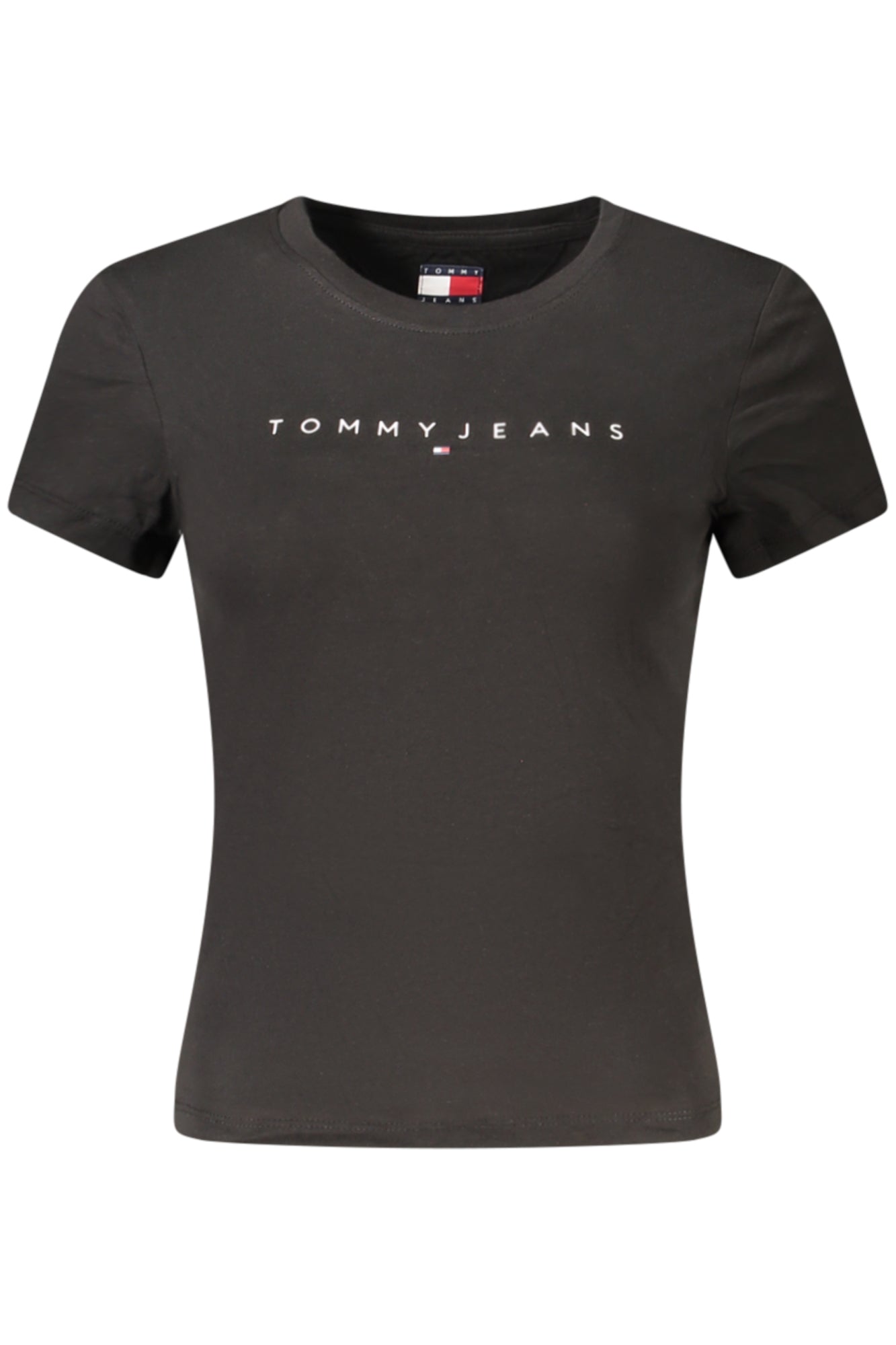 TOMMY HILFIGER DAMEN-T-SHIRT MIT KURZEN ÄRMELN, SCHWARZ Schwarz L 8721337132159