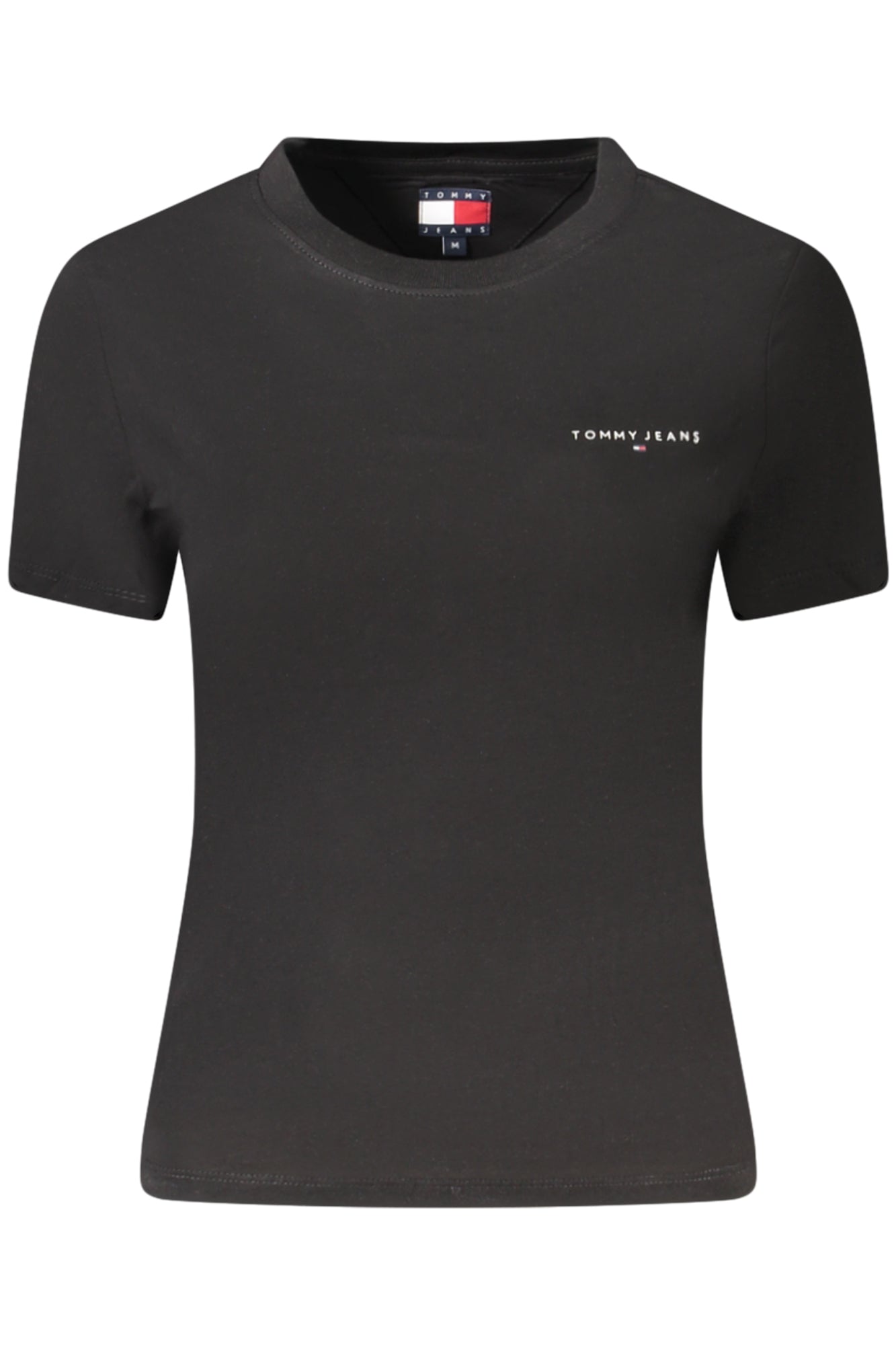 TOMMY HILFIGER DAMEN KURZARM T-SHIRT SCHWARZ