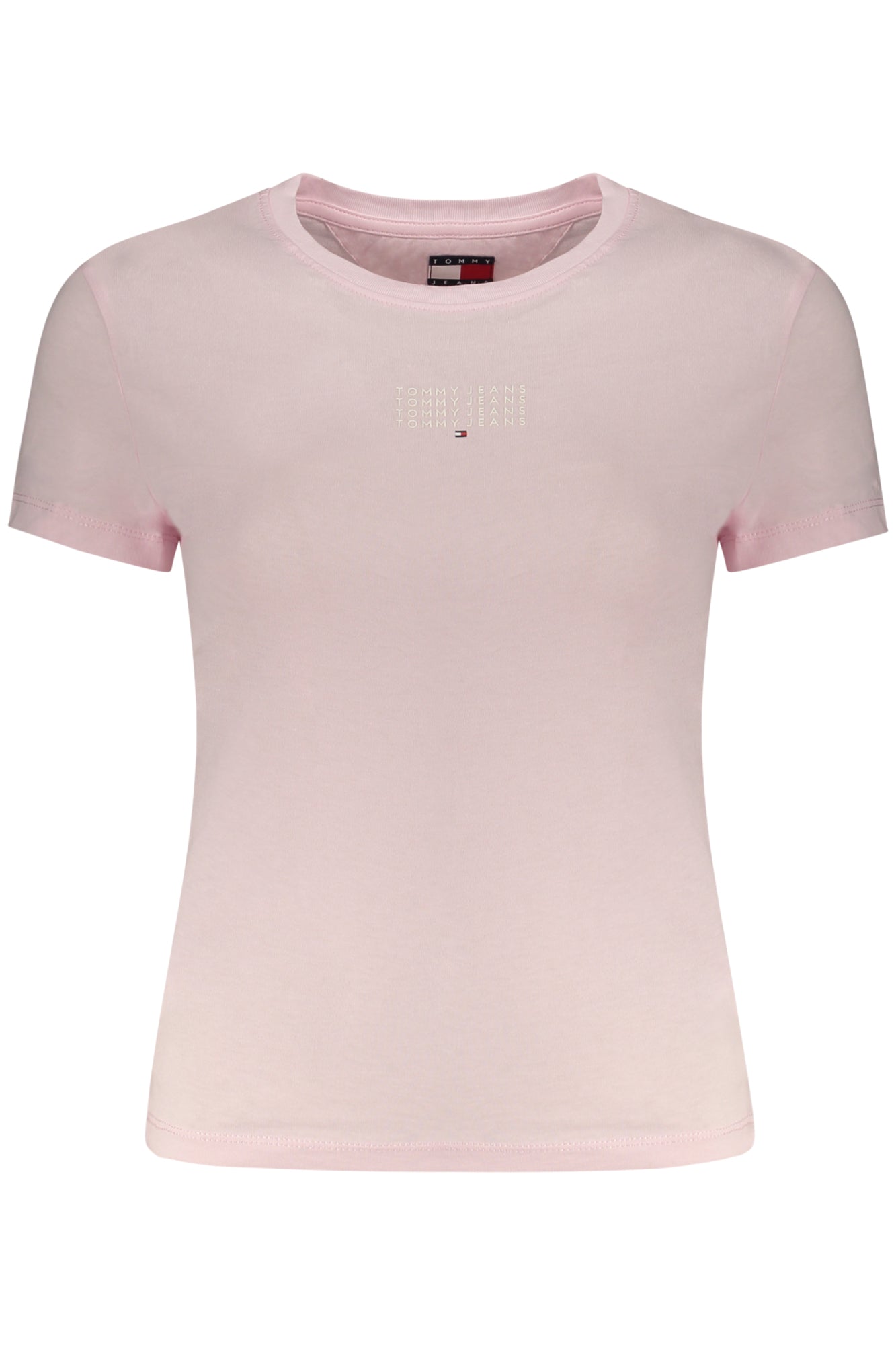 TOMMY HILFIGER DAMEN-T-SHIRT IN PINK MIT KURZEN ÄRMELN Rosa L 8721221683026