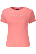 TOMMY HILFIGER DAMEN-T-SHIRT IN PINK MIT KURZEN ÄRMELN Rosa XS 8721337030981
