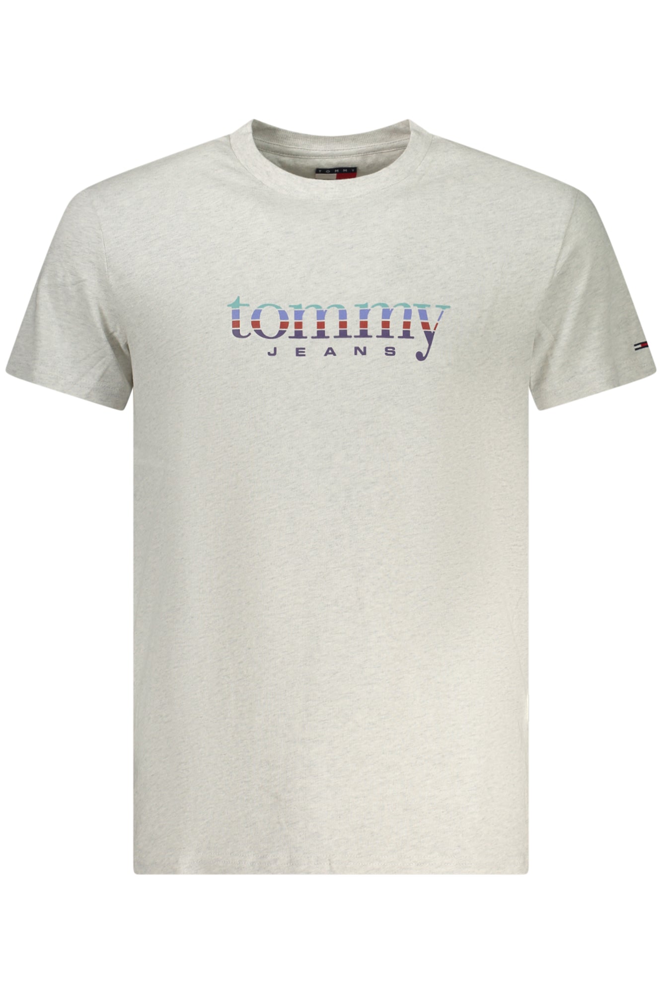 TOMMY HILFIGER HERREN-T-SHIRT MIT KURZEN ÄRMELN, GRAU Grau S 8721221818404