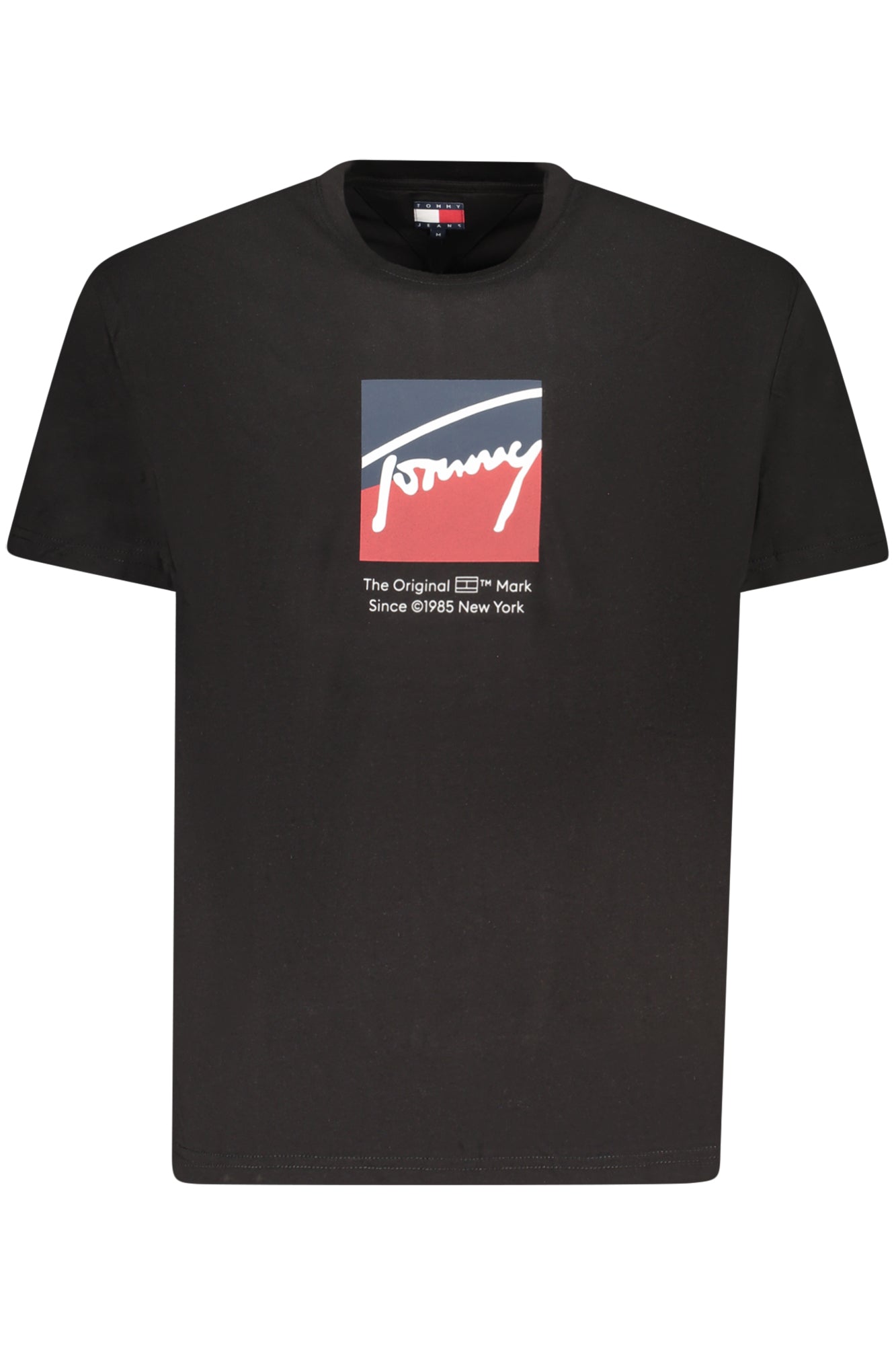 TOMMY HILFIGER HERREN KURZARM T-SHIRT SCHWARZ