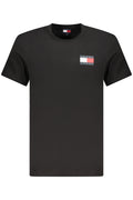TOMMY HILFIGER HERREN KURZARM T-SHIRT SCHWARZ