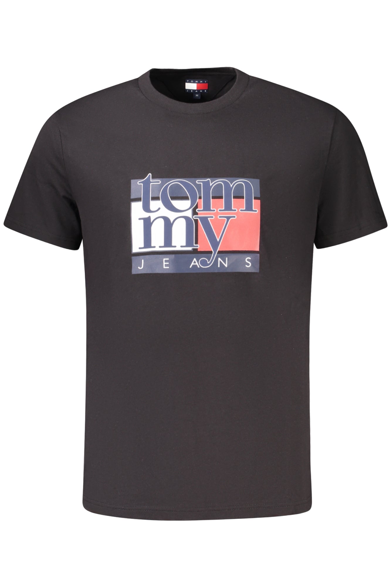 TOMMY HILFIGER HERREN KURZARM T-SHIRT SCHWARZ