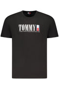 TOMMY HILFIGER HERREN KURZARM T-SHIRT SCHWARZ