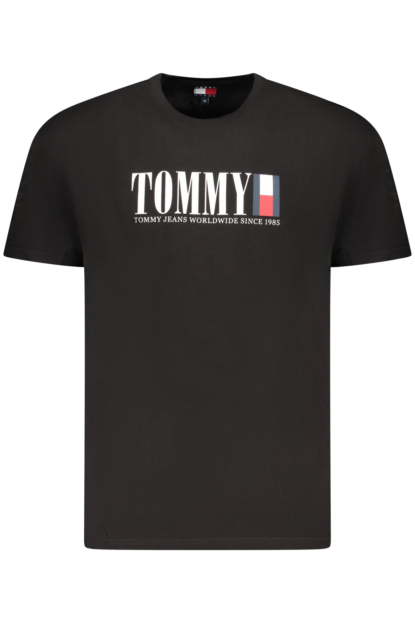 TOMMY HILFIGER HERREN KURZARM T-SHIRT SCHWARZ