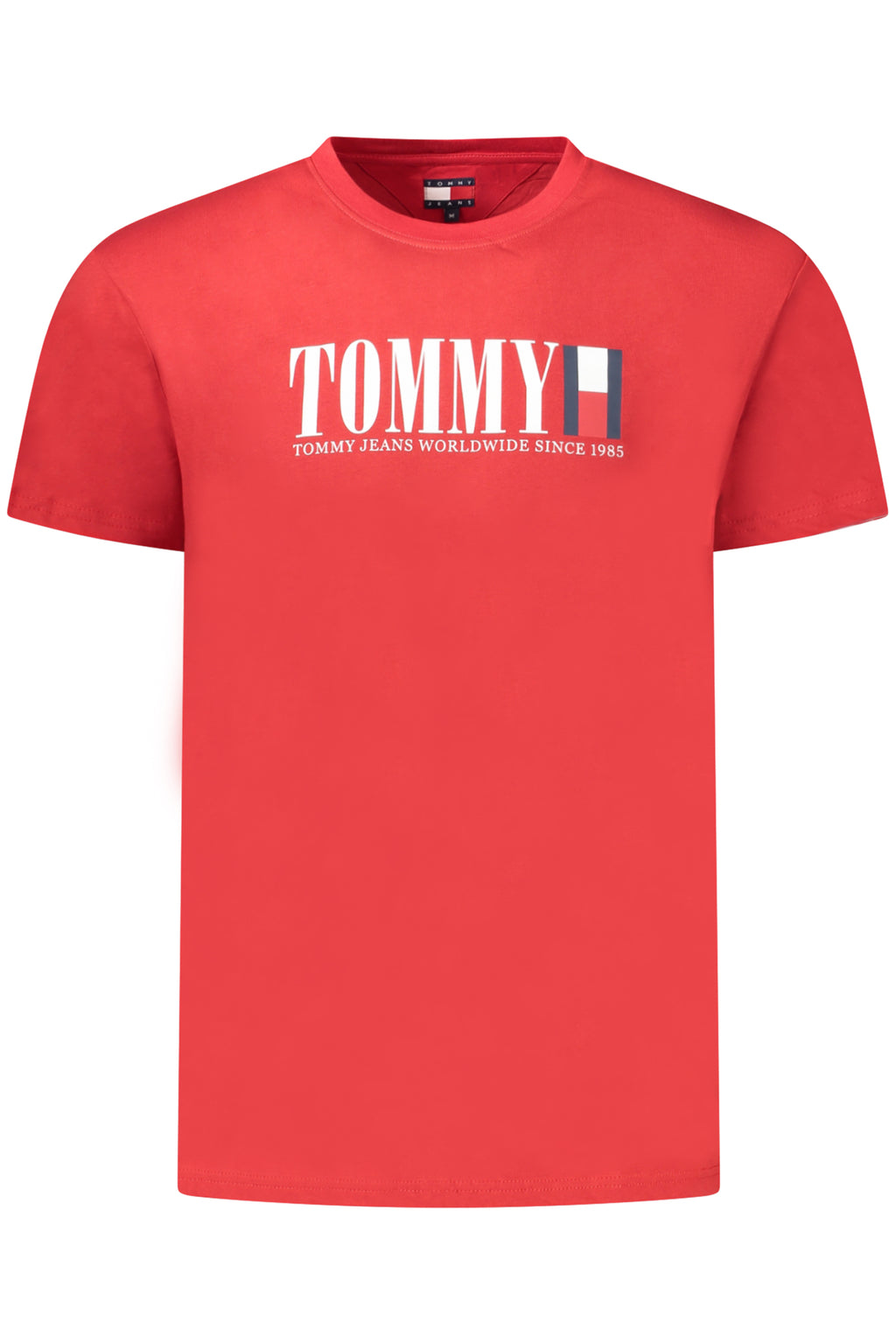 TOMMY HILFIGER HERREN KURZARM T-SHIRT, ROT