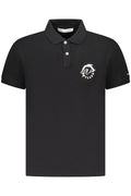 Trussardi Herren Kurzarm-Poloshirt Schwarz Schwarz S 8056216210841