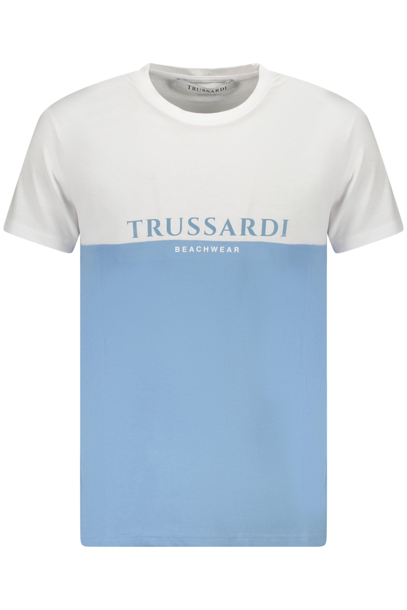 Trussardi Kurzarm-T-Shirt für Herren, Blau Blau M 8051013864082