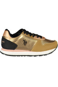 US POLO ASSN. GOLDENE KINDER-SPORTSCHUHE Gold 34 8055197402856