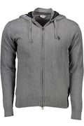 US POLO CARDIGAN HERREN GRAU Grau 2XL 609126189073